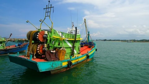 Fisherman jetty Stock Footage 89776101
