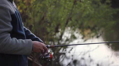 Fisherman at the mill Stock Footage 76869539