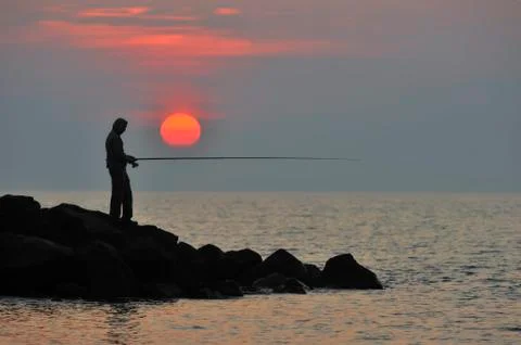 The fisherman Foto stock