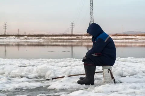The fisherman 스톡 사진