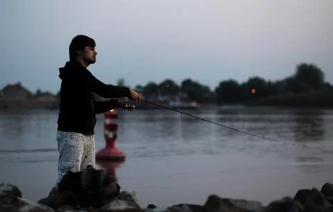 Fisherman. Stock Photos