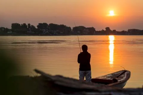 Fisherman. Stock Photos