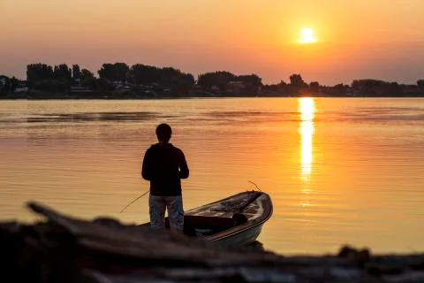 Fisherman. Foto stock