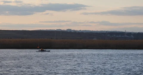 Fisherman At the River Stock Footage 88398562