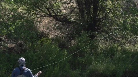 Fisherman River Stock Footage 101438647