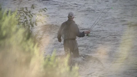 Fisherman River Stock Footage 101438856