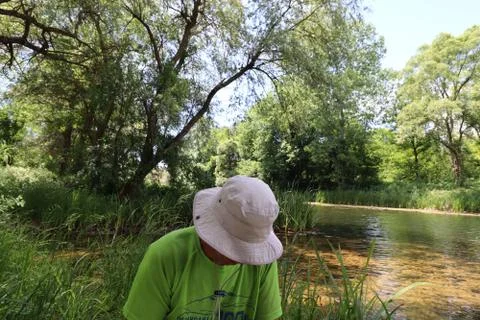 Fisherman river Stock Photos
