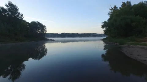 Fisherman on the shore Stock Footage 56301845