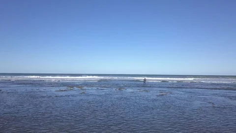 Fisherman on shore Stock Footage 104081425