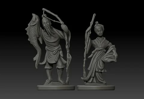 Fisherman (statue) 3D Model