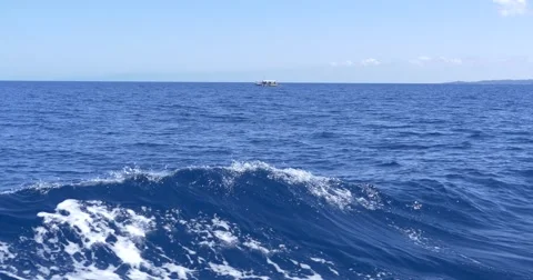 Fisherman who Pull seine net with fish aboard his boat, seen on a boat cruise Stock Footage 63296828