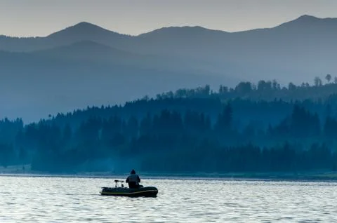 Fisherman at work Stock Photos