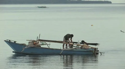 Fisherman's bad day Stock Footage 8577426