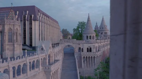 Fisherman's Bastion, Budapest Stock Footage 83669350