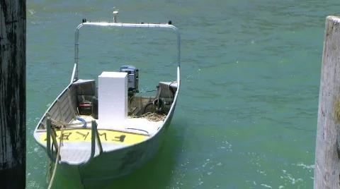  fishermans dinghy Stock Footage 294317