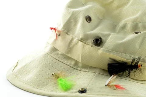 Fishermans Hat Closeup Stock Photos
