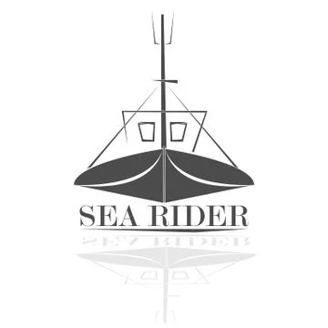 Fisherman's logo Stock Illustration