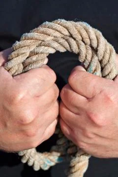 Fisherman's rope Stock Photos