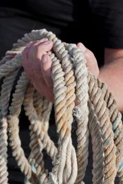 Fisherman's rope Stock Photos