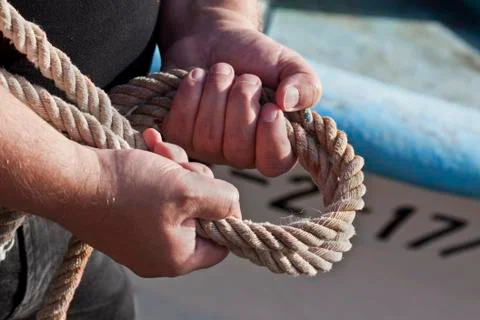 Fisherman's rope Stock Photos