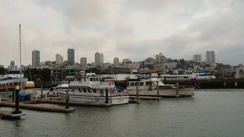 Fisherman's Wharf Stock Footage 93282464