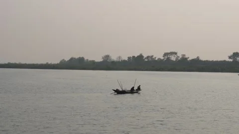 The fishermen are catching fish Stock Footage 304060415