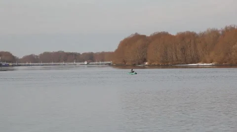 Fishermen in a boat Video stock 48896777
