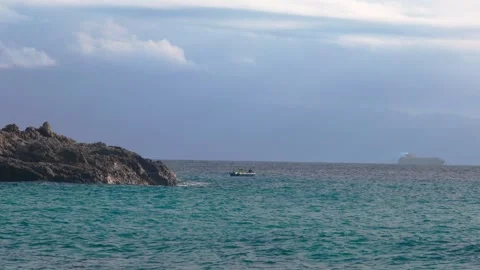 Fishermen in a boat Stock Footage 301818250