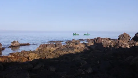 Fishermen of Driouch Stock Footage 123403557