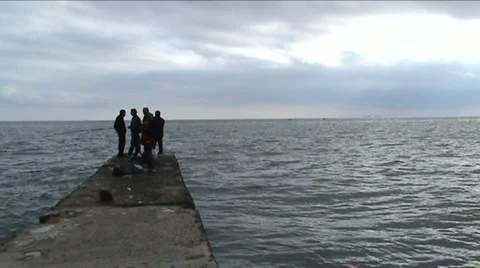 Fishermen  Stock Footage 912289