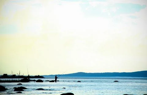 Fishermen. Stock Photos