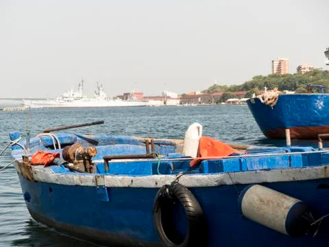 Fishermen at rest Stock Photos