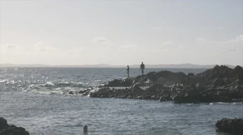 Fishermen by the sea Stock-Footage 62594240