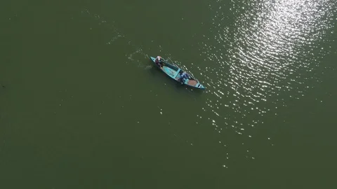 Fishermen working Stock Footage 124720725