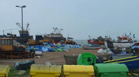 Fishermens Beach Stock Footage 23840879