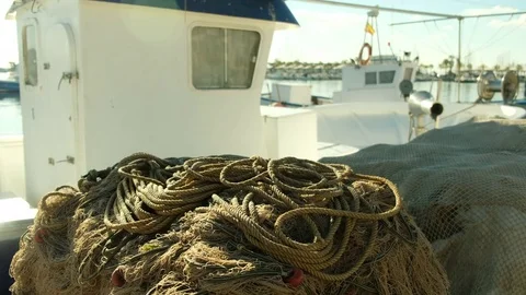 Fishermens nets Stock Footage 83448067