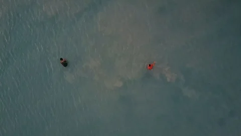 Fishers in the Sea Stock Footage 98270644