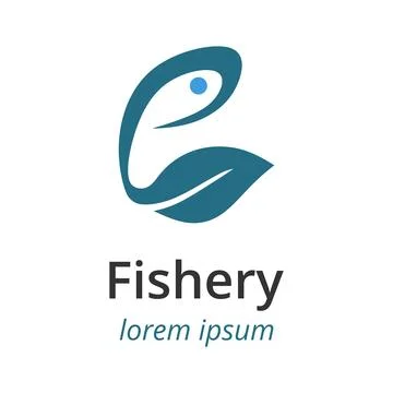 Fishery Logo Illustrazione stock