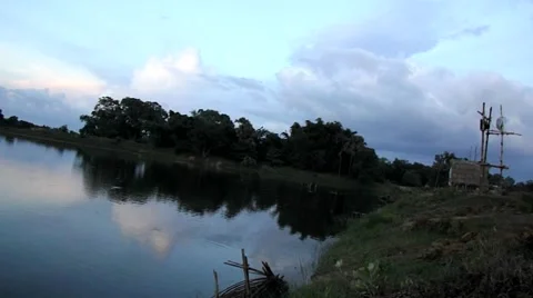 Fishery pond Stock Footage 41957531