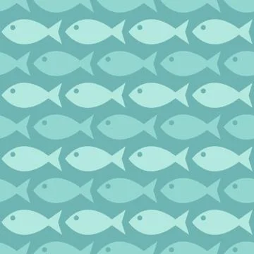 Fishes in the ocean Stock Illustration