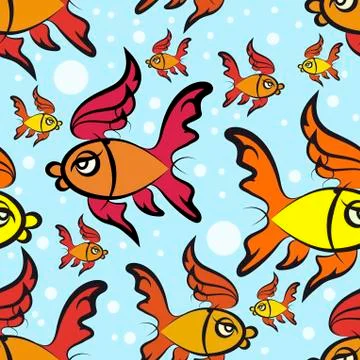 Fishes pattern Stock Illustration