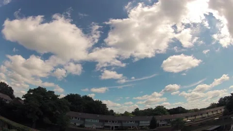 Fisheye cloud time lapse Stock Footage 131319574
