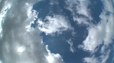 Fisheye Clouds Time Lapse Stock-Footage 11118545