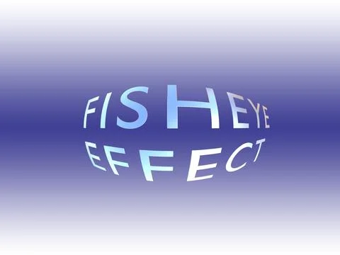 FISHEYE EFFECT concept Stock Illustration
