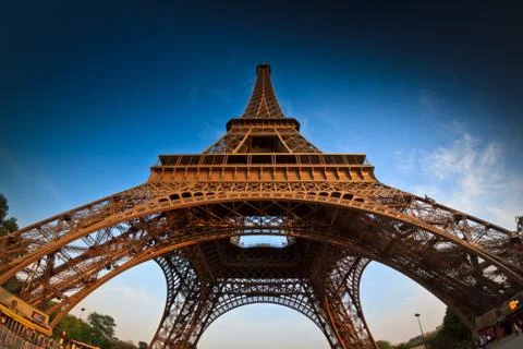 Fisheye of the Eiffel Tower 写真素材