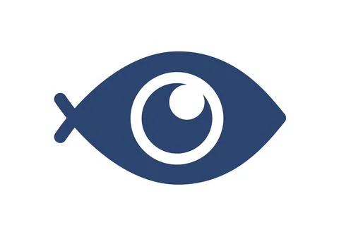 Fisheye logo icon vector mobile lens symbol Stock Illustration