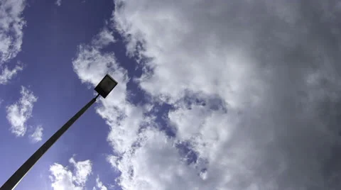 Fisheye view of clouds time lapse Stock-Footage 24831555