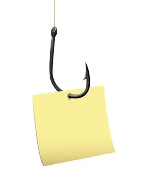 Fishhook business concept - hook as trap Stock Illustration