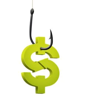 Fishhook business concept - hook as trap Stock Illustration