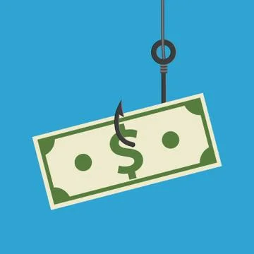 Fishhook business concept Ilustração Stock